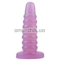 Анальна пробка Hi-Rubber Chubby Anal Plug, фіолетова - Фото №1