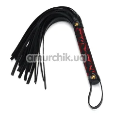 Флогер Liebe Seele Victorian Garden Lace and Vegan Leather Flogger Whip, червоно-чорний - Фото №1
