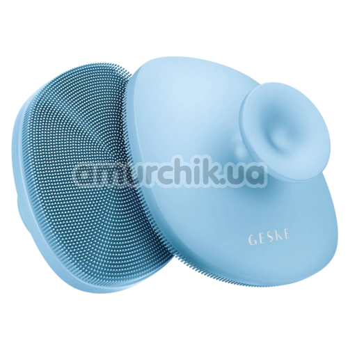 Щетка для тела Geske Body Brush 4 in 1 Suction Mount, голубая - Фото №1