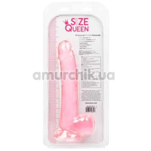 Фаллоимитатор Size Queen Dong 8, розовый