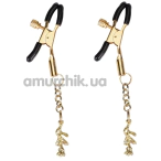 Зажимы для сосков Liebe Seele Rose-Shaped Nipple Clamps, золотые - Фото №1