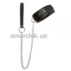 Ошейник с поводком Loveshop Luxury Fetish Rivet and Style, черный - Фото №1