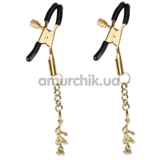 Зажимы для сосков Liebe Seele Rose-Shaped Nipple Clamps, золотые - Фото №1