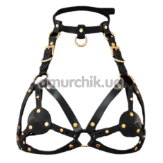 Портупея Lockink Queen Chest Harness With Removable Bra, черная - Фото №1