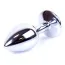Анальная пробка с радужным кристаллом Exclusivity Jewellery Silver Plug, серебряная - Фото №2