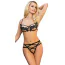 Комплект Star Night Elegant Embroidery Fashion Bra Set, чорний: бюстгальтер + трусики - Фото №1
