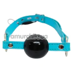 Кляп DS Fetish BDSM Ball Gag, блакитний - Фото №1