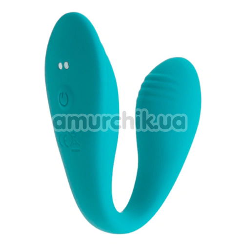 Вибратор для клитора и точки G S Pleasures Premium Delight, бирюзовый