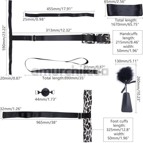Бондажний набір Lockink Yeahwow Armbinder Restraint Set, чорний