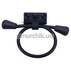 Виброкольцо Silicone Cock Ring, черное - Фото №1