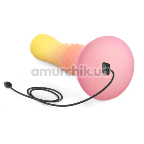 Фаллоимитатор с подсветкой Love To Love Sugar Bomb, желто-розовый