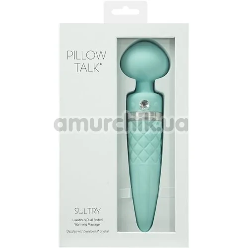 Универсальный массажер Pillow Talk Sultry, бирюзовый