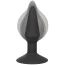 Анальный расширитель Silicone Inflatable Plug M, черный - Фото №6