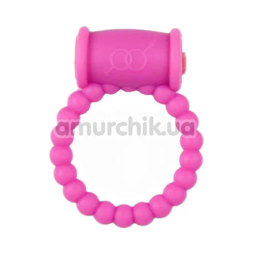 Віброкільце Beaded Vibrating Ring, рожеве - Фото №1