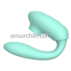 Вибратор с пульсацией Odeco Every Night Toys Licking Vibrator 2212, бирюзовый - Фото №1