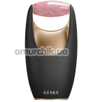 Роликовий масажер для обличчя Geske Rose Quartz Roller 5 in 1, чорно-золотий - Фото №1