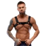 Портупея Zado Fetish Leather Chest Men Harness, черная - Фото №1