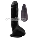 Вибратор Rubicon Vibrating Dick 9.9, черный - Фото №1