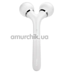 Ультразвуковий масажер Geske Sonic Facial & Body Roller 4 in 1, біло-срібний - Фото №1