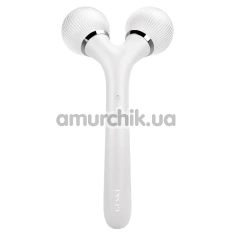 Ультразвуковой массажер Geske Sonic Facial & Body Roller 4 in 1, бело-серебряный - Фото №1
