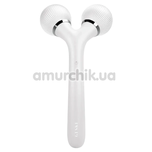 Ультразвуковий масажер Geske Sonic Facial & Body Roller 4 in 1, біло-срібний - Фото №1