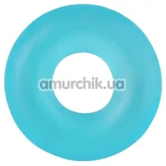 Эрекционное кольцо Stretchy Cock Ring, голубое - Фото №1