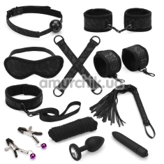 Бондажный набор Liebe Seele Bound You Lace And Neoprene Beginner's Bondage Kit 11pcs, черный - Фото №1
