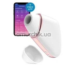Симулятор орального сексу з вібрацією для жінок Satisfyer Love Triangle, білий - Фото №1