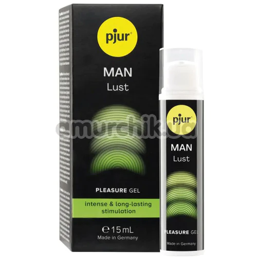 Возбуждающий гель с эффектом вибрации Pjur Man Lust Pleasure Gel для мужчин, 15 мл - Фото №1