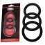 Набір з 3 ерекційних кілець Malesation Cock Ring Set, чорний - Фото №2