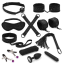 Бондажний набір Liebe Seele Bound You Lace And Neoprene Beginner's Bondage Kit 11pc, чорний - Фото №1