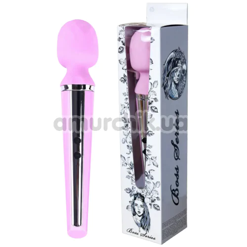 Универсальный вибромассажер Boss Series Wand Genius 10 Function, розовый