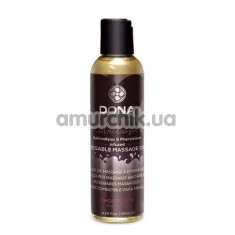 Массажное масло Dona Let Me Kiss You Kissable Massage Oil Chocolate Mousse - шоколад, 110 мл - Фото №1