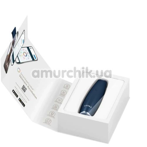 Микротоковая ручка для подтяжки кожи лица Geske MicroCurrent Face-Lift Pen 6 in 1, синяя