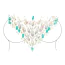 Украшение для тела Leg Avenue Ceres Jewels Sticker, радужное