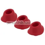 Набор насадок на симулятор орального секса для женщин Womanizer Premium, Classic (Size M), красный - Фото №1