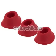Набор насадок на симулятор орального секса для женщин Womanizer Premium, Classic (Size M), красный - Фото №1