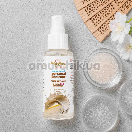 Массажный лубрикант MyLove Aroma Series Personal Lubricant 2in1 Cheesecake - чизкейк, 50 мл
