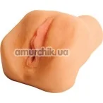 Искусственная вагина с вибрацией Lovetoy Vibrating Cyberskin Pet Pussy DL-69, телесная - Фото №1