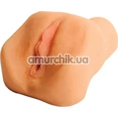 Штучна вагіна з вібрацією Lovetoy Vibrating Cyberskin Pet Pussy DL - 69, тілесна - Фото №1