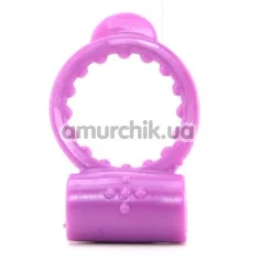 Виброкольцо Neon Vibrating Cockring, фиолетовое - Фото №1