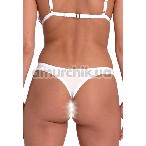 Комплект Passion Free Your Senses Anuvera Set, білий: бюстгальтер + трусики-стрінги