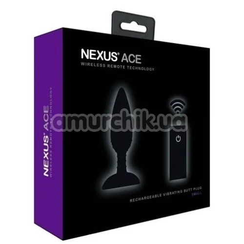 Анальна пробка з вібрацією Nexus Ace Small, чорна