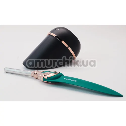 Вибратор Knight Jenay Flowers & Sword, зеленый