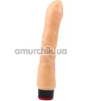 Вибратор Real Touch XXX 9 с большой головкой, телесный - Фото №1