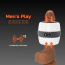 Мастурбатор з вібрацією Men's Play Vibrating Male Masturbator B3, біло-сірий - Фото №8