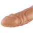 Вибратор-насадка Hismith Slightly Curved Vibrating Silicone Dildo Monster Series 8.2, золотой - Фото №5
