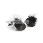 Прикраси для сосків Bijoux Indiscrets Burlesque Pasties Feather, чорні - Фото №1