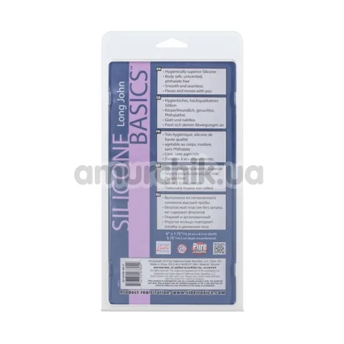 Фаллоимитатор Silicone Basics Long John, коричневый