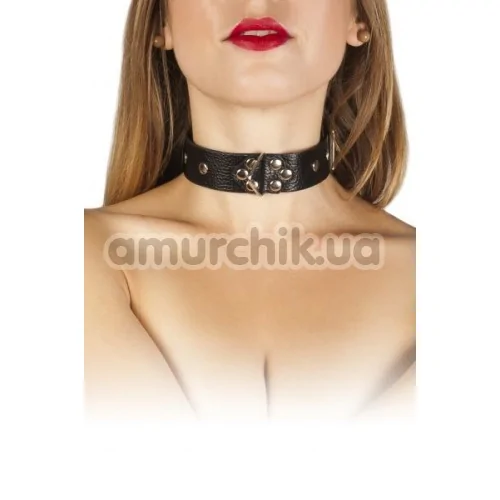 Ошейник Leather Restraints Collar, чёрный